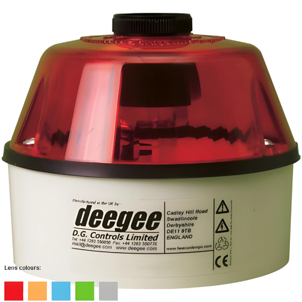 Deegee ISB-R/UC/-/LED Series LED Beacon with Integrated 92dB Sounder PN: ISB-R/UC/-/LED