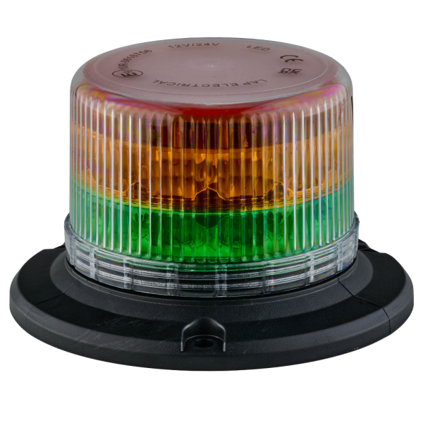 LAP Electrical LXB050AG 3 Bolt 12/24v Amber/Green LED Beacon PN: LXB050AG