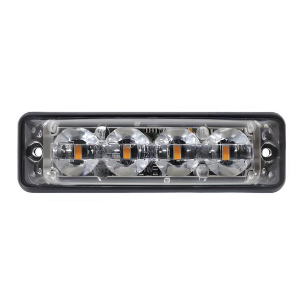 Guardian LED4SLA 12-24V R65 Low Profile 4 LED Amber Warning Light PN: LED4SLA