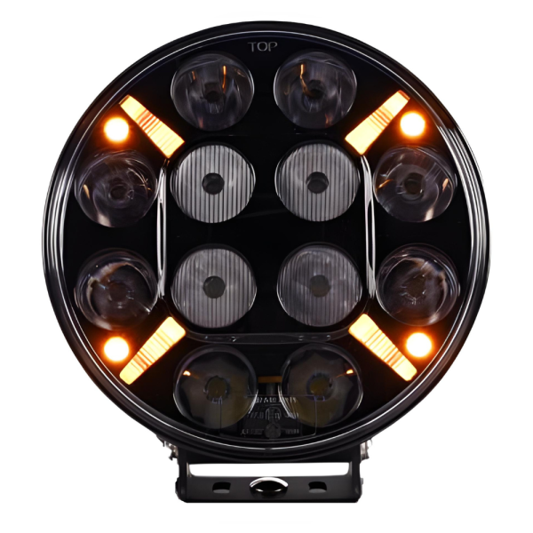 Van Master VMG877 Round Driving Lamp with Dual Colour Position Light and Strobe PN: VMG877