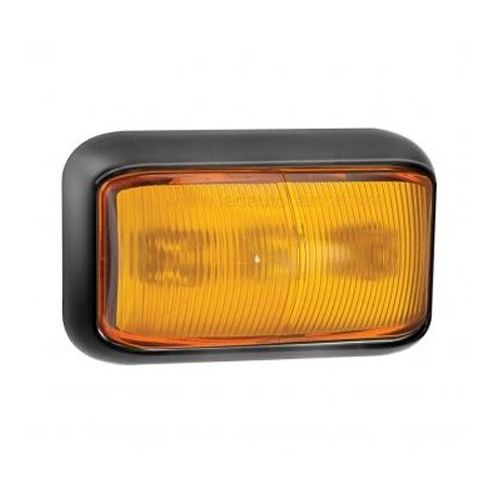 LED Autolamps 58AME 12/24V Side Indicator Lamp – Black Bracket PN: 58AME