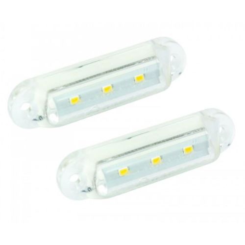 LED Autolamps 16W12-2 12V Compact White Front Marker (Twin Pack) PN: 16W12-2