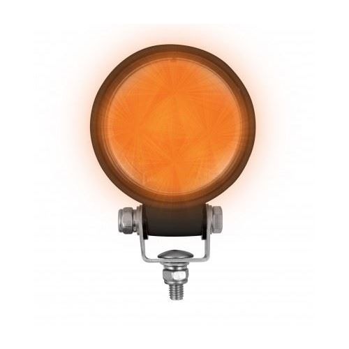 LED Autolamps 8312BMA 12/24V Compact Round Work Lamp - Amber PN: 8312BMA