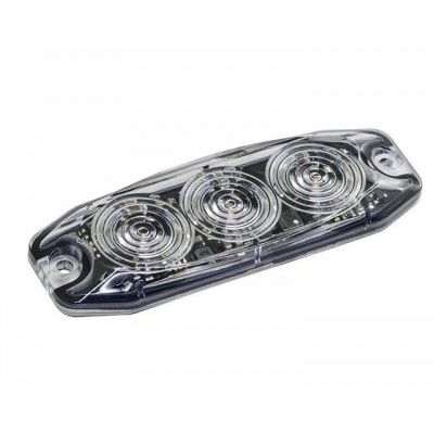 LED Autolamps LPR103DVA 12/24V Low-Profile 3-LED Amber Warning Lamp PN: LPR103DVA