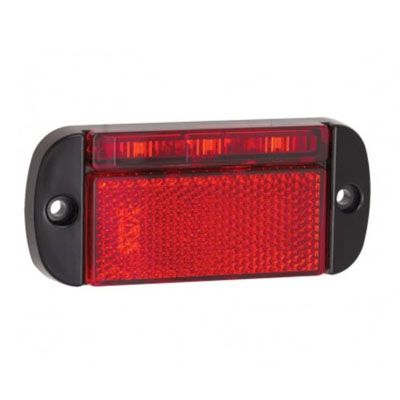 LED Autolamps 44RME 12/24V Low-Profile Rear Marker – Black Housing PN: 44RME