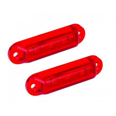 LED Autolamps 16R12-2 12V Compact Red Rear Marker (Twin Pack) PN: 16R12-2