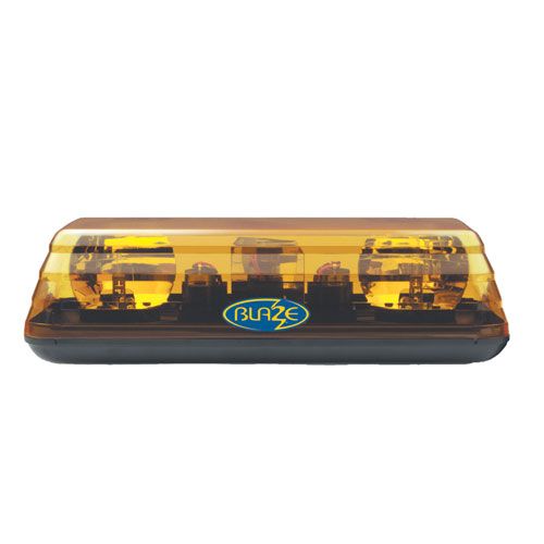 Vision Alert 601.AA01.Y Blaze II 12v 1 Bolt Fixing Rotating Amber Mini lightbar PN: 601.AA01.Y