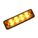 Guardian LED4SLA 12-24V R65 Low Profile 4 LED Amber Warning Light PN: LED4SLA