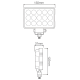 LED Autolamps 15045BM 12/24V High-Powered Rectangular Flood Lamp PN: 15045BM