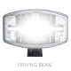 LED Autolamps DL245 Series 12/24v  Oval LED Driving Lamp PN: DL245