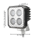 LAP Electrical Q-LUX 10-30V 1252 Lumens Square LED Work Light PN: LAP-QLUX-S16W