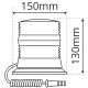 LAP Electrical LKB020A Magnetic 12/24v Amber R65 LED Beacon PN: LKB020A