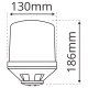 LAP Electrical LAP226 CAP168 24v 1 Bolt Static Airport Amber Beacon PN: LAP226