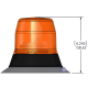 Vision Alert 400.000 Magnetic Mount 12/24v Amber Beacon (70MPH) PN: 400.000