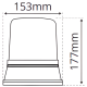 LAP Electrical LAP254 12v 3 Bolt Amber Rotating Beacon PN: LAP254