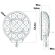 Ledson Pollux9 9" Round LED Driving Lamp With Position Light PN: 33491237