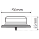 LAP Electrical LPB060A 1 Bolt 12/24v Amber R65 Low-Profile LED Beacon PN: LPB060A