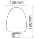 LAP Electrical LMB030A DIN Mount 12/24v Amber LED Beacon PN: LMB030A