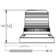 ECCO EB5013A.AIR CAP168 Magnetic 12/24v Amber LED Beacon PN: EB5013A.AIR