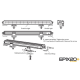 Ledson EPIX20+ 20" LED Driving Lamp With Position Light PN: 334915128