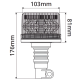 LAP Electrical LXB040AG Din Pole 12/24v Amber/Green LED Beacon PN: LXB040AG