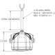 ECCO EW2015R Series Red LED Pedestrian Boundary Line Work light PN: EW2015R