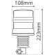 LAP Electrical LKB040C Flexi-DIN 12/24v Clear / Amber R65 LED Beacon PN: LKB040C