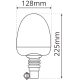 LAP Electrical LMB040G/SBK Seat Belt Kit with Green Flexi DIN Pole LED Beacon PN: LMB040G/SBK