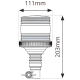 LAP Electrical VLCB040 LED Compact Beacon 10-110v Flexi DIN Fixing PN: VLCB040