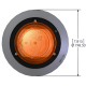 Vision Alert 400.001 Magnetic Mount 12/24v Amber Beacon (70MPH) PN: 400.001-CLEARANCE