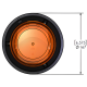 Vision Alert 407.001 Mag50 Mount 12v Amber Rotating Beacon PN: 407.001