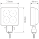 LED Autolamps 7312BM 12/24v 600 Lumens R23 Approved Reverse and Worklight PN: 7312BM