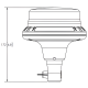 ECCO EB5100 Series Low Profile DIN Pole LED Beacon PN: EB5103AA