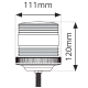 LAP Electrical VLCB060 LED Compact Beacon 10-110v Single Point Fixing PN: VLCB060