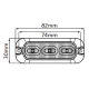 Van Master VMGLED33A 10-30V IP69K R65 3 LED Warning Light PN: VMGLED33A