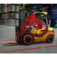 LED Autolamps 62RP6BM 10-80V Red Perimeter Line Forklift Safety Work Lamp PN: 62RP6BM