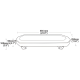 VSWD VSWD-156-A 585mm R65 Amber Fully Loaded LED Lightbar PN: VSWD-156-A