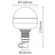 LAP Electrical RCB040 Agri 12v Rotating Flexi-Din Beacon PN: RCB040