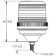 ECCO EB5011A LED SERIES BRONZE 1 Bolt fixing 12/24v Amber LED Beacon PN: EB5011A