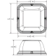 ECCO EB7186A Series 4 Bolt R65 Class II LED Beacons PN: EB7186A