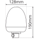 LAP Electrical LMB030G/SBK Seat Belt Kit with Green DIN Pole LED Beacon PN: LMB030G/SBK