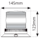 LAP Electrical VLKB050 LED R65 Compact Beacon 12-80v 3 Point Fixing PN: VLKB050