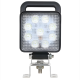 LED Autolamps 10015BMSHB 12/24V Swivel Mount Square Work Lamp w/ On/Off Switch, Handle and AMP Connector PN: 10015BMSHB