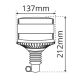 LAP Electrical LFB040 10-30v REG65 Flex-Din Mount LFB Series Amber LED Beacon PN: LFB040