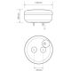 LED Autolamps 140STIM 12/24V Round Combination Lamp PN: 140STIM