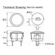 Durite 0-607-35 Red LED Warning Light for 20mm diameter Panel Hole - 12/24V PN: 0-607-35