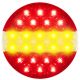 LED Autolamps EU140STIM 12/24V Low-Profile Round Lamp - Combination PN: EU140STIM