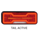 LED Autolamps 284RAWFML 12/24V Multifunction Rear Lamp With Left Dynamic Indicator PN: 284RAWFML