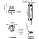 ECCO 9011A W600 Hide A LED Amber LED Head PN: 9011A