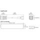 Code 3 LL126-001 12/24 LED Button-Blast LL126 Series LED Flush mount two Blue lamp kit PN: LL126-001